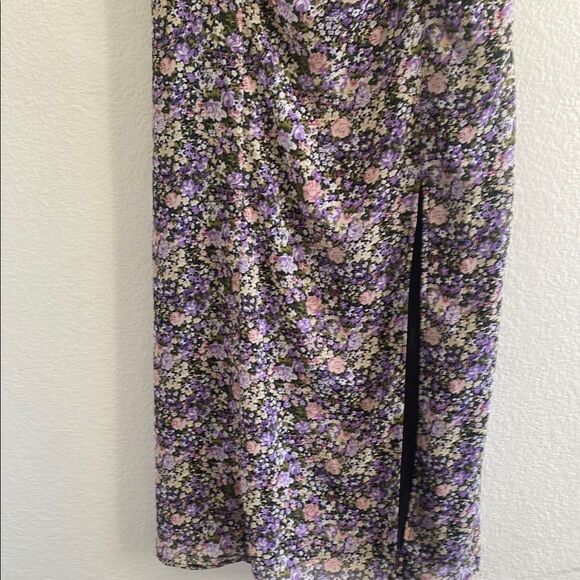 ASTR Floral Purple Dress Size Large - Picture 5 of 9